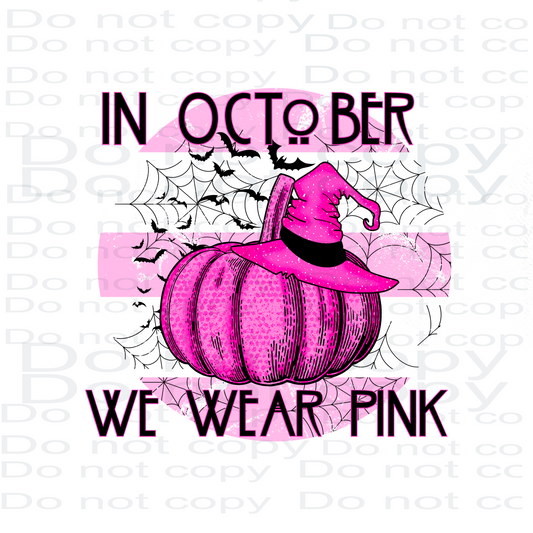 October We Wear Pink